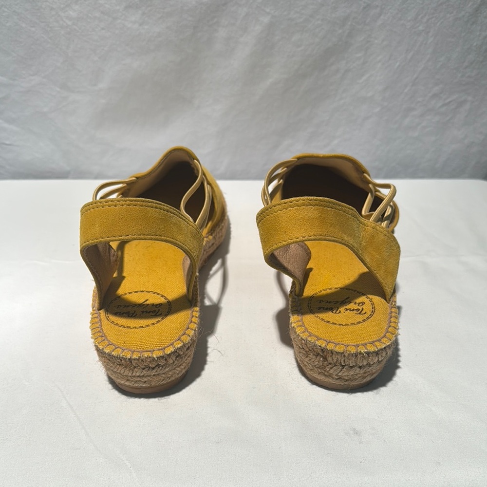 Toni Pons Yellow Suede Espadrilles - Picture 4 of 10